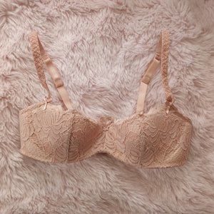 NWT Adore Me Nude Lace Balconette Bra